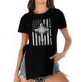 Faith Over Fear American Pride Us Flag Prayer Christian Women's Short Sleeves T-shirt With Hem Split