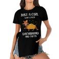 Just A Girl Who Loves Dachshund And Tacos For Dachshund Lovers Women's Short Sleeves T-shirt With Hem Split