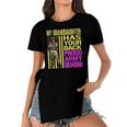 My Granddaughter Has Your Back Proud Army Grandma Military Women's Short Sleeves T-shirt With Hem Split