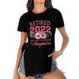 Retired 2022 Shirt Retirement Gifts For Women 2022 Cute Pink Women's Short Sleeves T-shirt With Hem Split