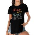 Walt Not Woke Hello Boys & Girls Ladies & Gentlemen Women's Short Sleeves T-shirt With Hem Split