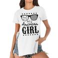 All American Girl 4Th Of July Family Matching Sunglasses Women's Short Sleeves T-shirt With Hem Split