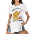 Copy Of Justagirlwholovesgoldenretrievers Women's Short Sleeves T-shirt With Hem Split