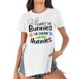 Forget The Bunnies Im Chasing Hunnies Funny Boys Easter Gift Women's Short Sleeves T-shirt With Hem Split