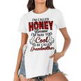 Honey Grandma Gift Im Called Honey Because Im Too Cool To Be Called Grandmother Women's Short Sleeves T-shirt With Hem Split