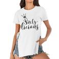 Womens Sixtylicious Crown Queen 60Th Birthday Women Sixty-Licious Women's Short Sleeves T-shirt With Hem Split