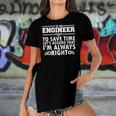 Best Engineer Art For Men Women Humor Engineering Lovers Raglan Baseball Tee Women's Short Sleeves T-shirt With Hem Split