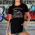 Bike Rider Women Motorcycle Biker Mascara Biking Biker Women's Short Sleeves T-shirt With Hem Split
