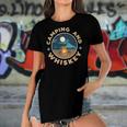 Camping Hiking Road Trip Camping And Whiskey Women's Short Sleeves T-shirt With Hem Split