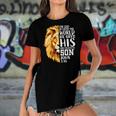 Christian Gifts For Men Lion Of Judah Graphic God John 316 Women's Short Sleeves T-shirt With Hem Split