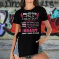 Christiane Name Gift And God Said Let There Be Christiane Women's Short Sleeves T-shirt With Hem Split