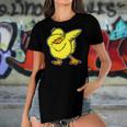 Funny Dabbing Duck Dab Dance Cool Duckling Lover Gift Women's Short Sleeves T-shirt With Hem Split