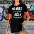 Funny Orange Pun - Orange You Glad Jesus Loves You Women's Short Sleeves T-shirt With Hem Split
