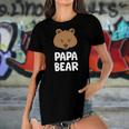 Funny Papa Bear Boys Papa Bear Cute Papa Bear Women's Short Sleeves T-shirt With Hem Split