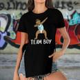 Funny Team Boy Gender Reveal Gift Men Women Cool Baby Boy Women's Short Sleeves T-shirt With Hem Split