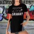 Grammy Grandma Gift Grammy Live Love Spoil Women's Short Sleeves T-shirt With Hem Split