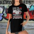 I Back The Red For My Daughter Proud Firefighter Dad Women's Short Sleeves T-shirt With Hem Split
