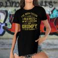 Ive Been Called A Lot Of Names But Grumpy Is My Favorite Women's Short Sleeves T-shirt With Hem Split