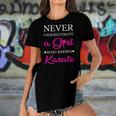 Karate Lover Martial Arts Women Gift Karate Women's Short Sleeves T-shirt With Hem Split