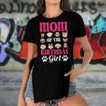 Mom Of The Birthday Girl Dog Paw Bday Party Celebration Women's Short Sleeves T-shirt With Hem Split