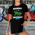Mommy Of The Birthday Boy Dinosaurrex Anniversary Women's Short Sleeves T-shirt With Hem Split
