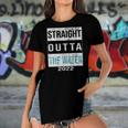 Straight Outta The Water Cool Christian Baptism 2022 Vintage Women's Short Sleeves T-shirt With Hem Split