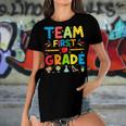 Team First Grade - 1St Grade Teacher Student Kids Women's Short Sleeves T-shirt With Hem Split