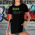 Womens Cute Nana For Grandma Another Term For Grandmother Women's Short Sleeves T-shirt With Hem Split