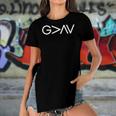 Womens God Is Greater Than The Highs And Lows Christian Faith Women's Short Sleeves T-shirt With Hem Split