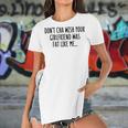 Dont Cha Wish Your Girlfriend Was Fat Like Me Women's Short Sleeves T-shirt With Hem Split