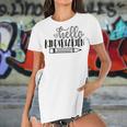 Hello Kindergarten V2 Women's Short Sleeves T-shirt With Hem Split