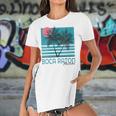 Womens Boca Raton Florida Souvenirs Fl Palm Tree Vintage Women's Short Sleeves T-shirt With Hem Split