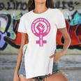 Womens Womens Rights Are Human Rights Pro Choice Women's Short Sleeves T-shirt With Hem Split