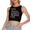 Most Amazing Mother Of The Groom Ever Bridal Party Tee Women's Crop Top Tank Top
