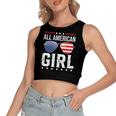All American Girl Matching Fourth 4Th Of July Women's Crop Top Tank Top