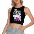 Bisexual Pride Mama Bear Bi Flag Lgbtq Mom Ally Women's Crop Top Tank Top