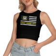 Coast Guard Wife With American Flag For Veteran Day Women's Crop Top Tank Top