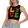 Happy Junenth Is My Independence Day Free Black Women's Crop Top Tank Top