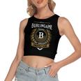 Its A Burlingame Thing You Wouldnt Understand Name Women's Sleeveless Bow Backless Hollow Crop Top
