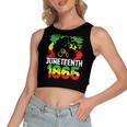 Juneteenth Is My Independence Day Black Freedom 1865 Women's Crop Top Tank Top