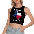 I Miss Texas Texas Flag Women's Crop Top Tank Top