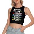 My Perfect Day Video Games Funny Cool 554 Shirt Women's Sleeveless Bow Backless Hollow Crop Top