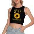 Sister Of The Birthday Girl Sunflower Matching Party Women's Crop Top Tank Top