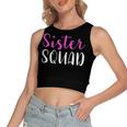 Sister Squad Sister Birthday Gift Women's Sleeveless Bow Backless Hollow Crop Top