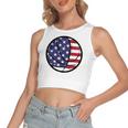 Basketball Fourth July 4Th Sports Patriotic Women's Crop Top Tank Top