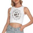 Buy Welcome Back To School Women's Sleeveless Bow Backless Hollow Crop Top