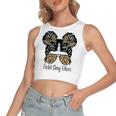 Happy Field Day Field Day Tee Kids Graduation School Fun Day V10 Women's Sleeveless Bow Backless Hollow Crop Top