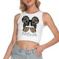 Happy Field Day Field Day Tee Kids Graduation School Fun Day V9 Women's Sleeveless Bow Backless Hollow Crop Top