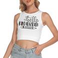 Hello Kindergarten V2 Women's Sleeveless Bow Backless Hollow Crop Top