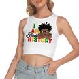 I Am Black History For Kids Boys Black History Month Women's Sleeveless Bow Backless Hollow Crop Top